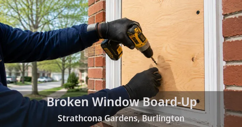 Broken Window Board-Up Strathcona Gardens, Burlington - ON