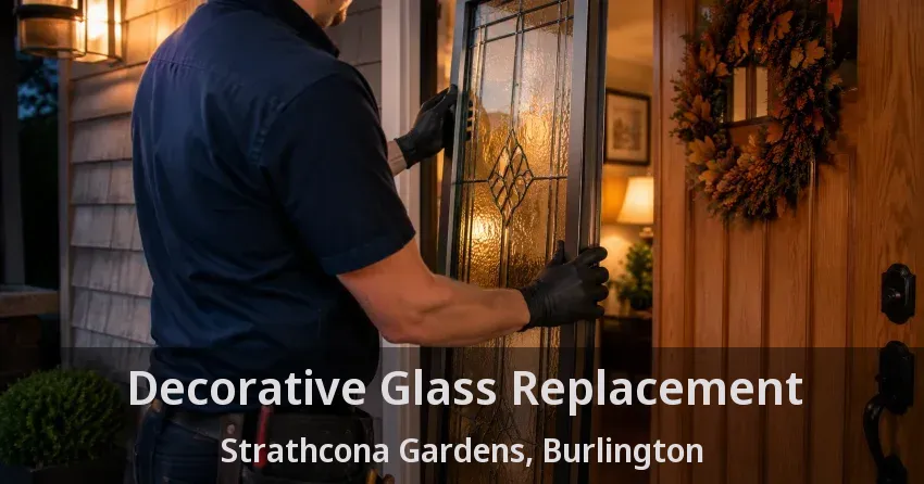 Decorative Glass Replacement Strathcona Gardens, Burlington - ON