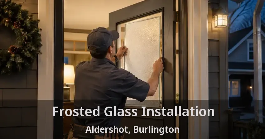Frosted Glass Installation Aldershot, Burlington - ON