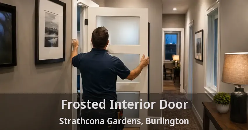 Frosted Interior Door Strathcona Gardens, Burlington - ON