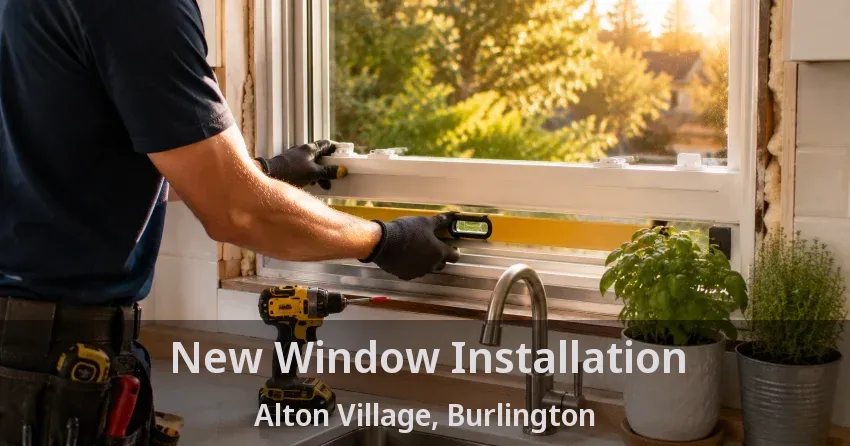 New Window Installation Alton Village, Burlington - ON