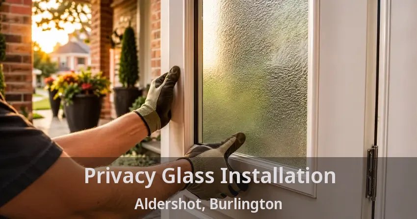 Privacy Glass Installation Aldershot, Burlington - ON