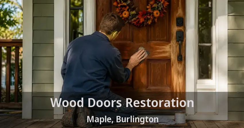 Wood Doors Restoration Maple, Burlington - ON