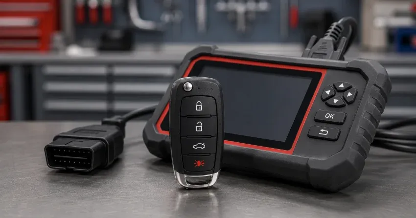 locksmith technician rekeying a car ignition cylinder Freeman, Burlington